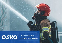 Feuerwehrmann über Oska Pulse